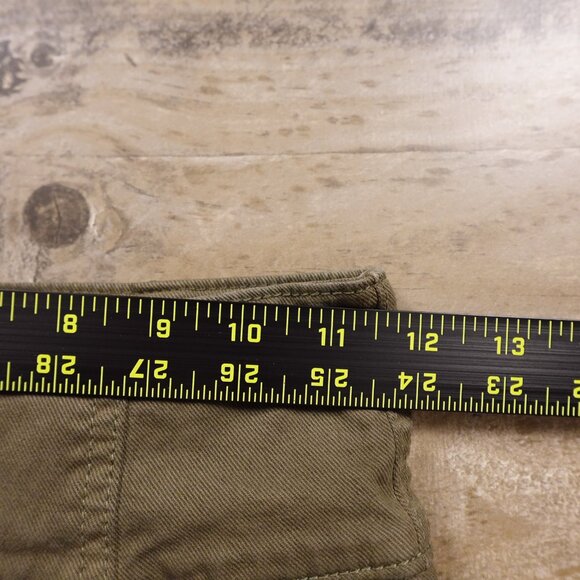 Joie High Rise Skinny Button Fly Pants Olive Green Size 24 – 25" Inseam - Picture 7 of 12